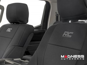 Toyota Tundra Seat Covers - Neoprene - Crew Cab - Front and Rear - Rough Country